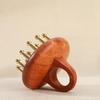 19 Teeth Sandalwood Massager Comb Reduce Puffiness Guasha Scalp Tool  Neck Body Massage