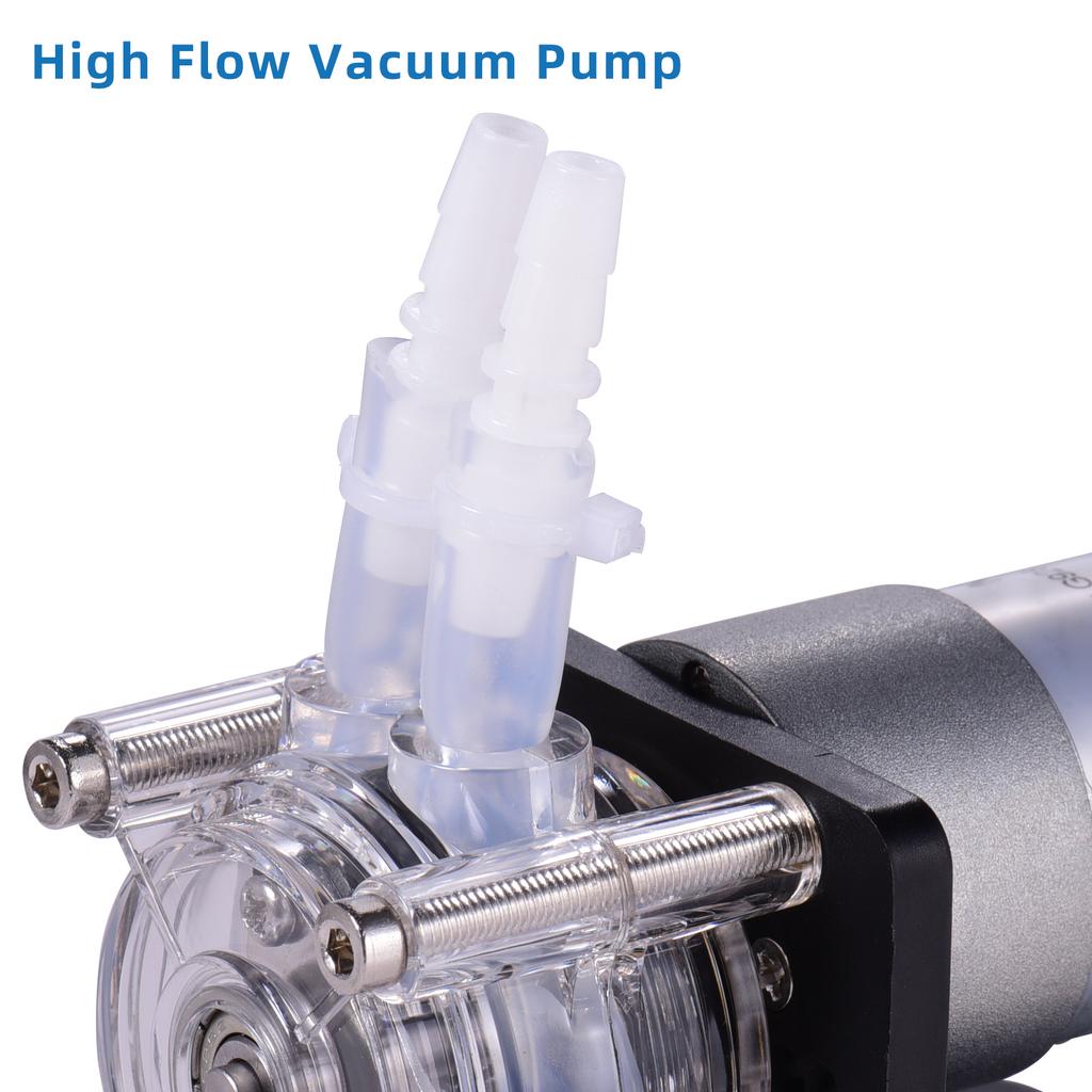 GROTHEN   12V Peristaltic Pump with Silicone Tubing High  Water Liquid Pump Dosing Vacuum Pump Self-Priming Anti-Corrosion    for   Aquari