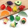 5pcs/lot Fruit Series Acrylic Pendants Colorful Apple Grape Banana Shaped Charms For DIY Earrings Necklace Jewelry Accessories
