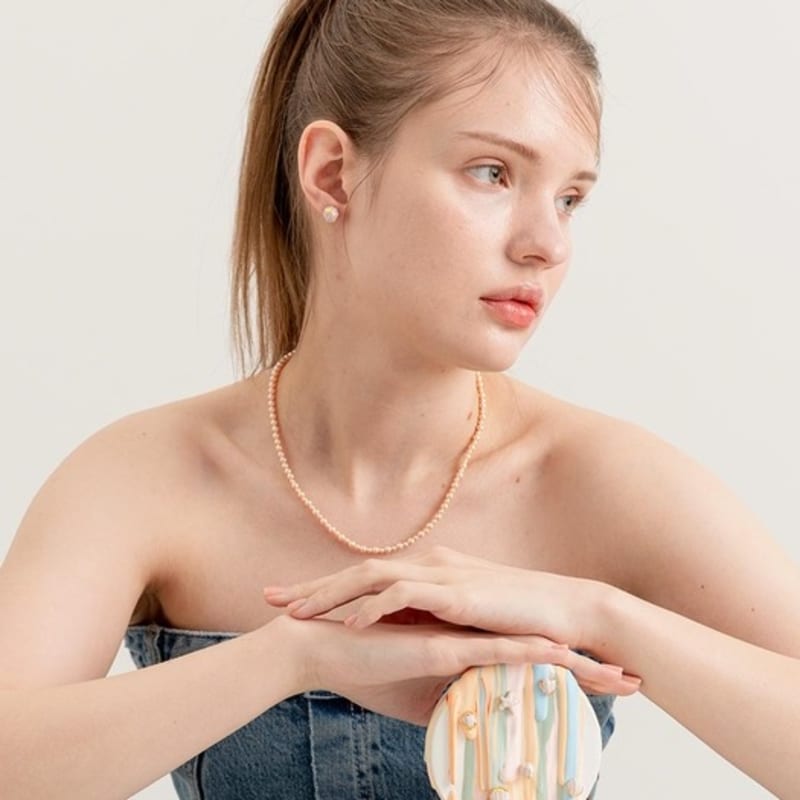 Cerabonito Stratum Bothside Pearl Earring (summer)