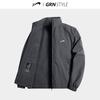 Guirenniao Unisex Winter Fleece-Lined Stand-Collar Padded Jacket
