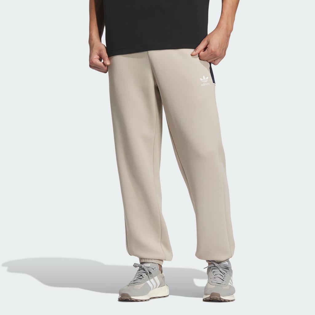 Adidas Originals Rifta Track Pants Color Block Logo Jogger Knit Sports Pants Men Bottoms Light-Brown IZ1541