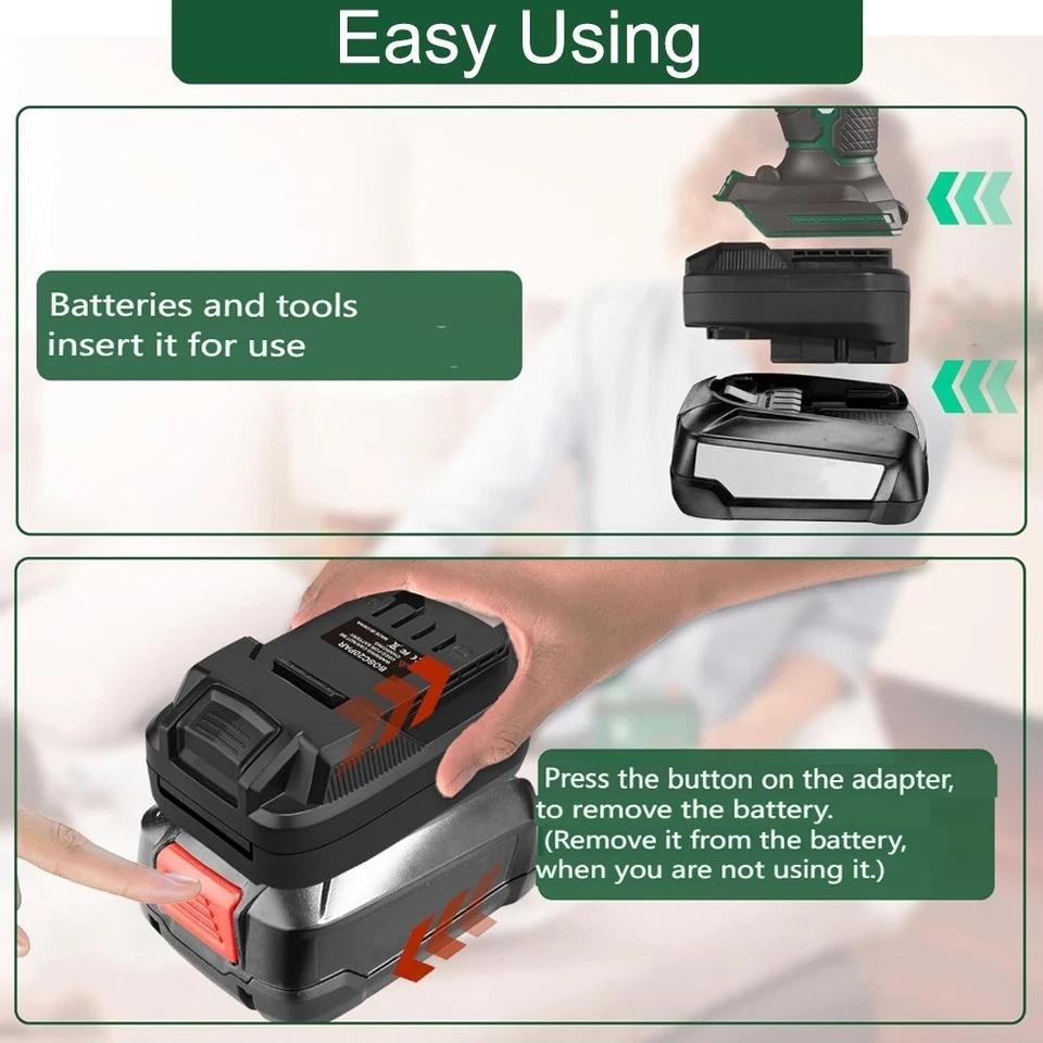 BOS20PAR Battery Converter Adapter for Parkson Tools for Bosch 18V Batteries Converting To for Parkson X20V Battery Power Tools