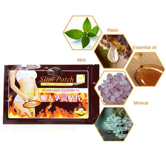 10Pcs Weight Loss Patches Natural Fast Slimming Burn Fat Diet Patch Body Pads