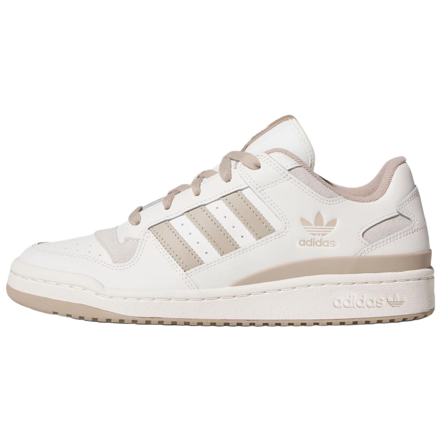 

Adidas Originals Forum Cl Comfortable Fit Low Top Sneakers Unisex Sneakers White Light-Brown JQ1536 36