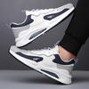Four Seass 2026 New Men's Black Leather Shoes - Breathable Thick-soled Fashiable Sports Shoes, Casual and Sporty