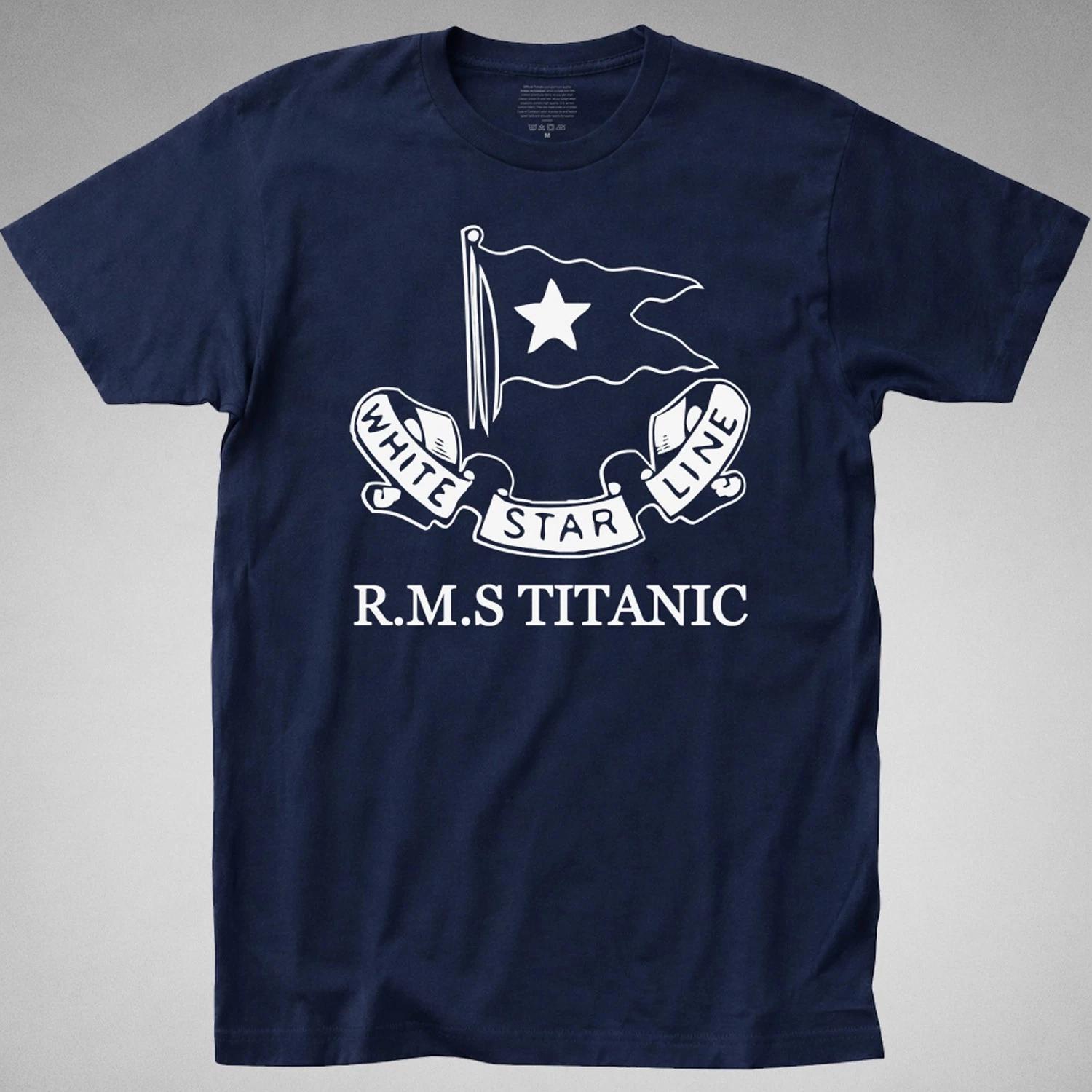 White Star Line Titanic T Shirt rms liner boat iceberg sinking lifeboat jack S