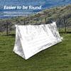Dilwe Emergency Tent, Emergency Survival Tent, Waterproof, Cold and Windproof, Insulated, Maintains Body Temperature, Reflective, Foldable, Disaster