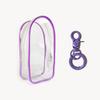 Colorful Transparent Protector Case Organizer Box for 17cm Labubu V3 Dolls Outdoor Display Bag With Keychain Doll Accessories