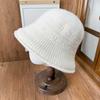 Double-sided Can Be Worn Autumn and Winter Thickened Knitted Fisherman's Hat Children Versatile Simple Texture Basin Hat Outdoor Outing Bucket Hat