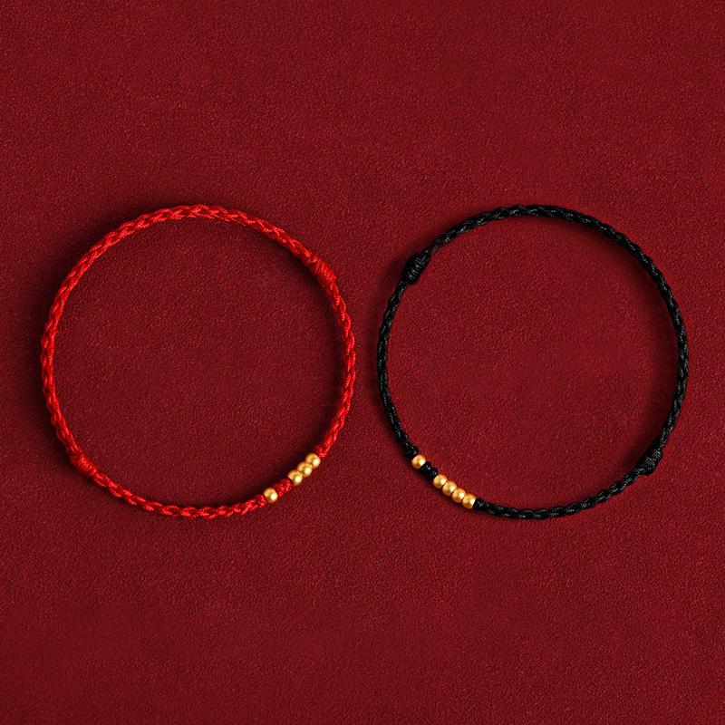 Fashion Handmade Lucky Couple Bracelets Red String Chinese Style Adjustable Bracelets Friendship Jewelry Accessories Gifts