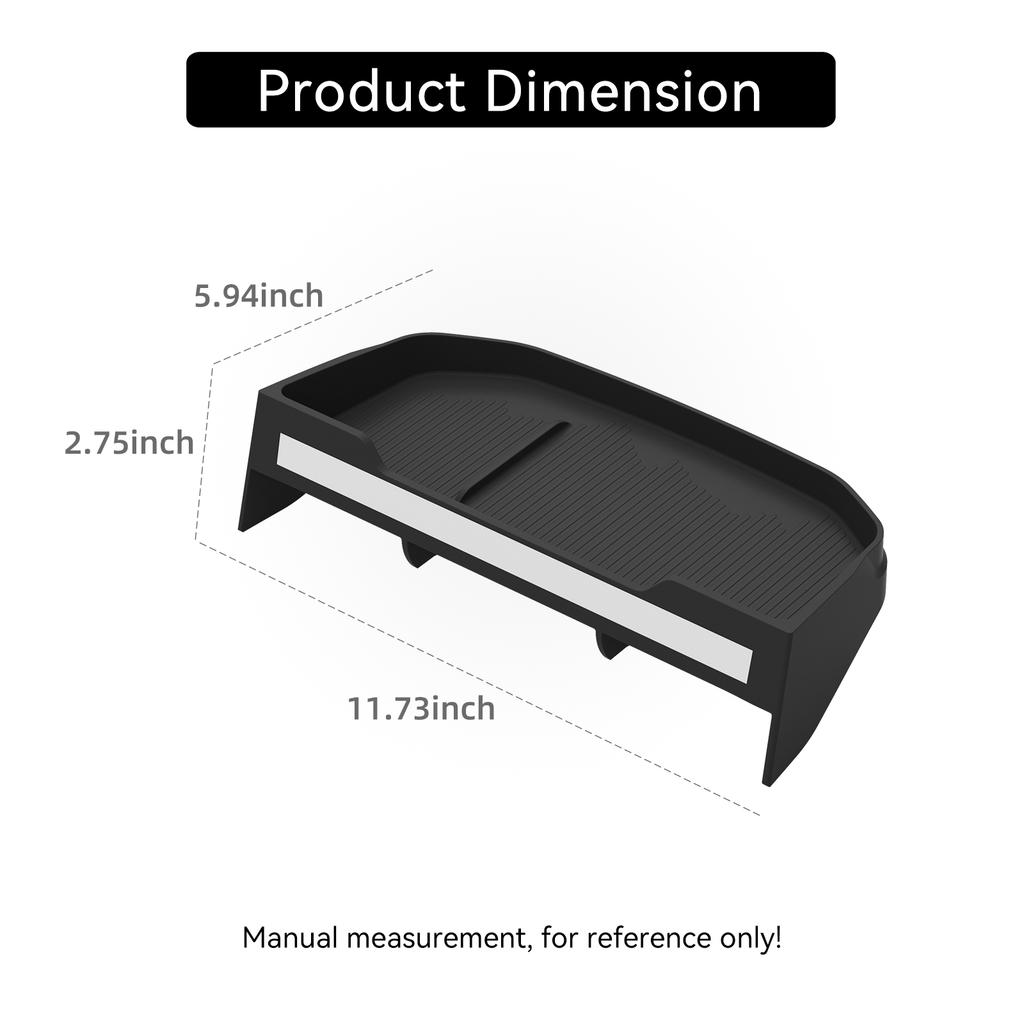 for Geely Coolray Proton X50 2026 Dashboard Screen Behind Storage Box Rear Organizer Tray Silicone Car Interior Accessories