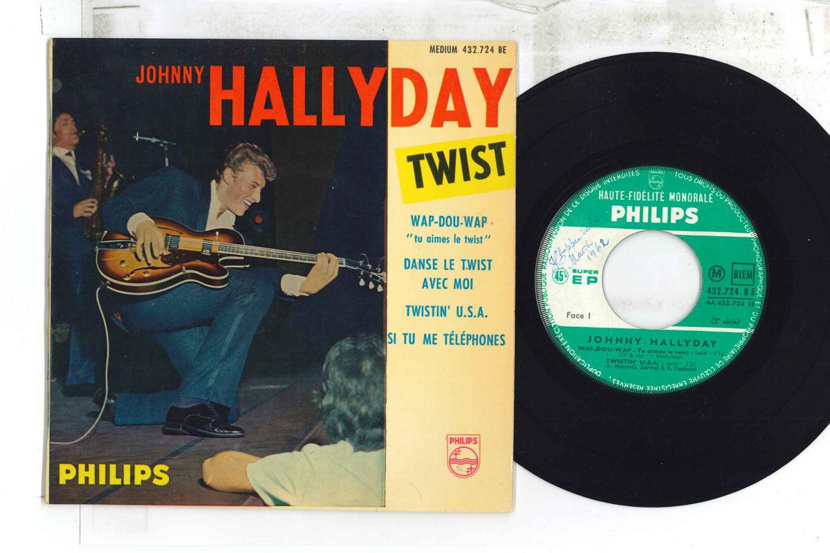 

7inch Record JOHNNY HALLYDAY - Wap-dou-wap 432724BE PHILIPS 1961 France Rock Used