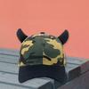 Decorative Horn Breathable Baseball Hat Women Adult Sports Hat Outdoor Activity