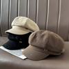 Black Octagonal Hats Make Kids Look Good On Instagram In Spring and Autumn. Small Berets Are Versatile and Go Well with Newsboy Hats