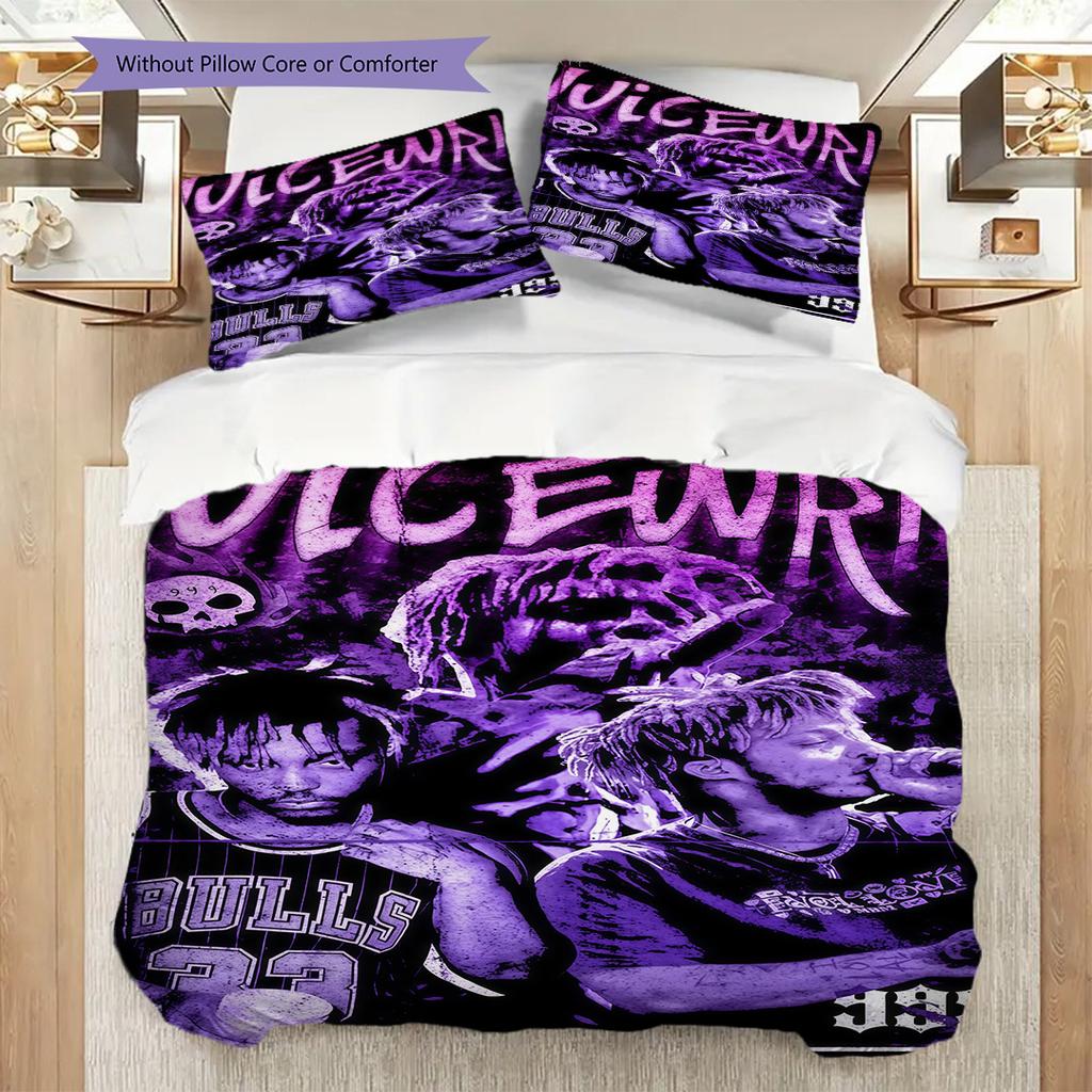 Juice Wrld Tribute Legend Bedding 1 Duvet Cover 2 Pillowcase Without Core Christmas Birthday Gift Bedding Set Duvet Cover And Pillowcase