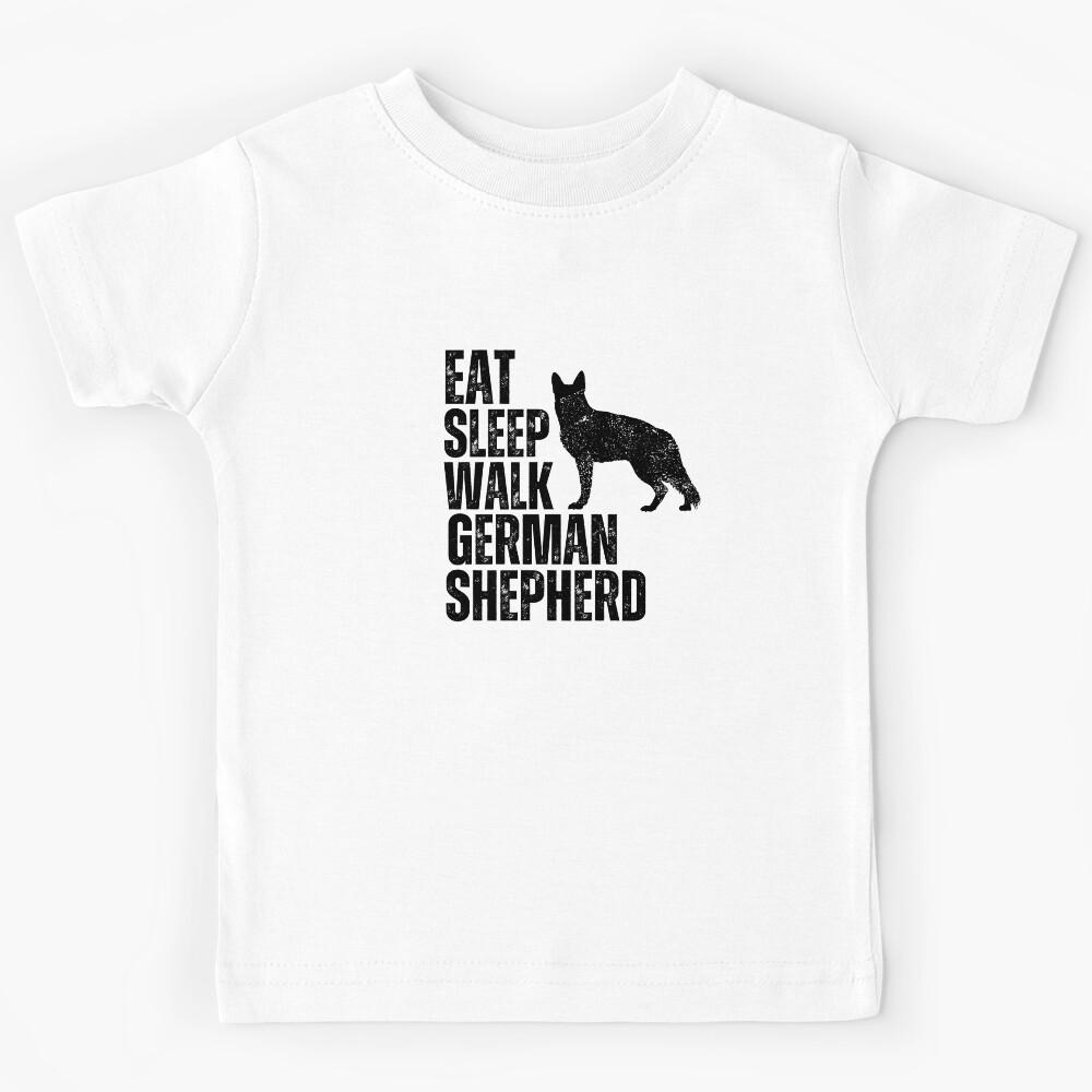 Eat Sleep Walk German Shepherd Kids T-Shirt 160