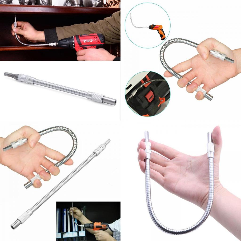 High-quality Stainless Steel Flexible Shaft Extension For Cordless Drill 200mm