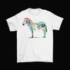 Painted Zebra T-Shirt Mens Unisex Cotton Adult Sizes Fruit Stripe Animals New