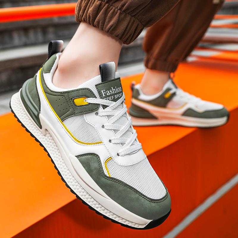 Men’s Jogging Sports Shoes Casual Street Style Running Sneakers Fashion Retro Shoes Students Large Plus Size Shoes