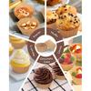 Non-stick 200pcs Standard Cupcake Liners for Baking, Natural, Food-grade Cupcake Wrapper, Greaseproof Parchment Muffin Liners