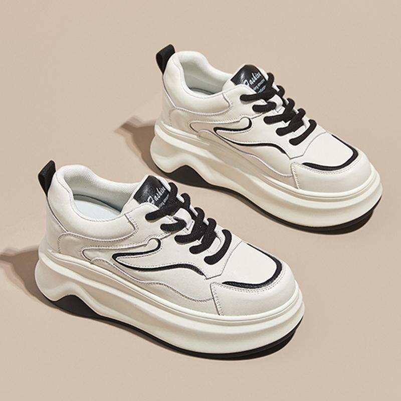 Women's Sneakers Shoe Thick-soled Comfortable Flat Casual Shoes Women Plus Size Spring and Autumn Reflective Strip Girl Shoes