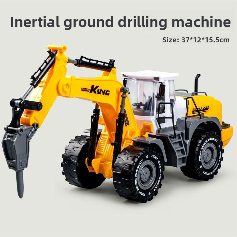 Childrens Toy Excavator With Inertia Drive Large Construction Vehicle For Kids And Parent Interaction