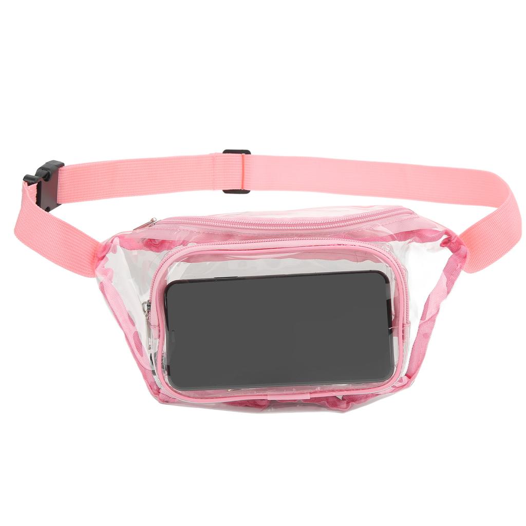 Transparent Fanny Pack PVC Water Resistance Multipurpose Waist Bag for Travel