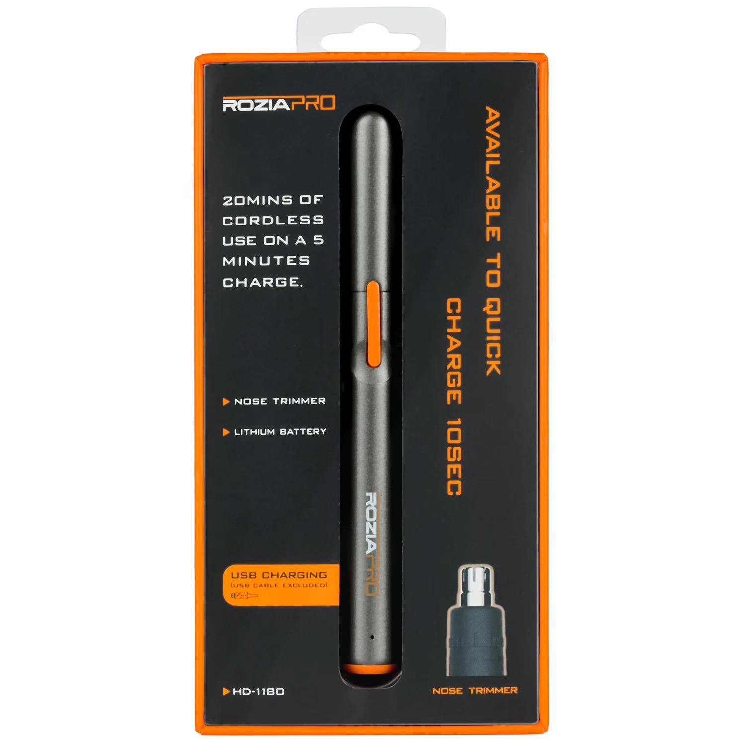 

Портативный профессиональный электрический триммер для носа и ушей, вращающийся триммер для волос с зарядкой через USB, триммер для бровей, аккумуляторная машинка для стрижки T