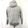 CONVERSE padded jacket men L gray removable hood coat jumper(USED)