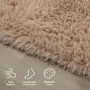 Shag Living Room Silk Wool Carpet Home Bedroom Bed Full Floor Mat Nordic Sofa Non-Slip Mat Simple Wind Plush Cushion