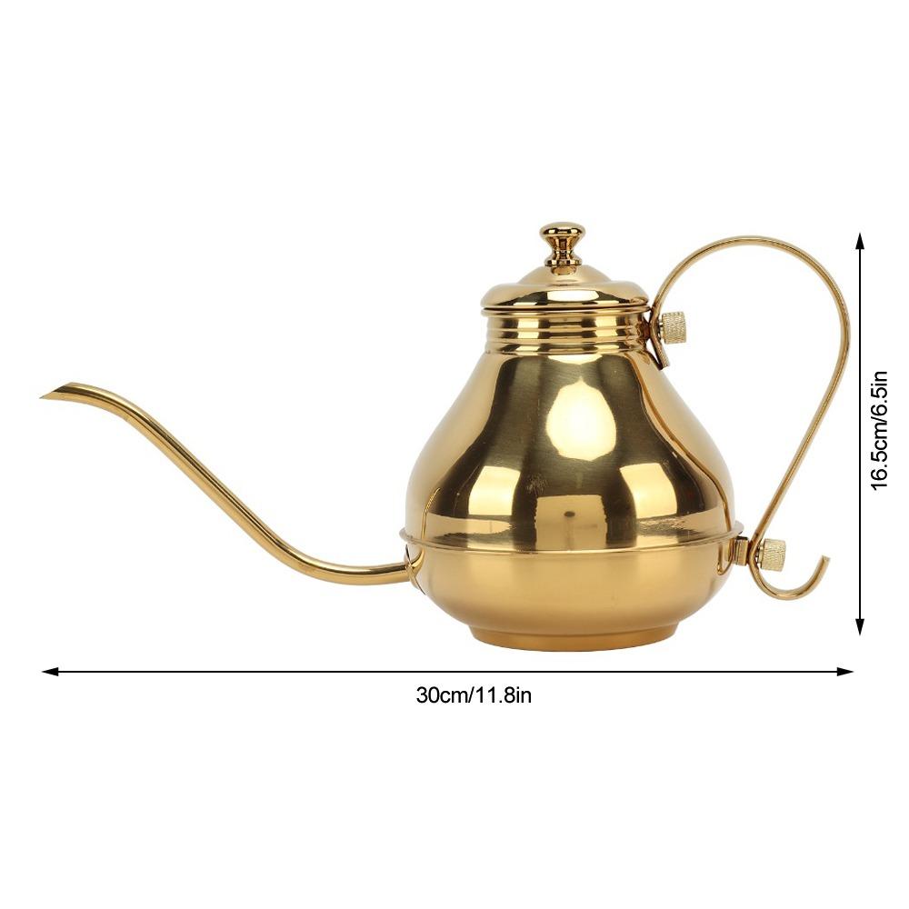 Ergonomic Handle Coffee Drip Kettle 1.5L Capacity Thin Mouth Kettle Pour Over Kettle Travel Use