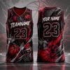 Fashion Trendy Basketball Jersey For Men Free Custom Name Team Name Number Sports Tank Tops Loose Quick Dry Outdoor Vest