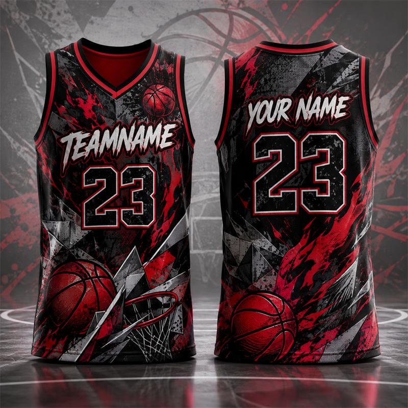 Fashion Trendy Basketball Jersey For Men Free Custom Name Team Name Number Sports Tank Tops Loose Quick Dry Outdoor Vest