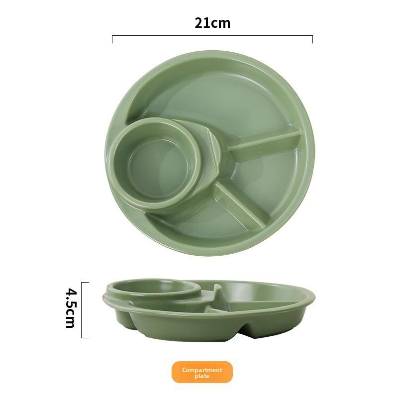 

Plastic plate, fat reduction quantitative plate, breakfast quantitative separation tableware plate