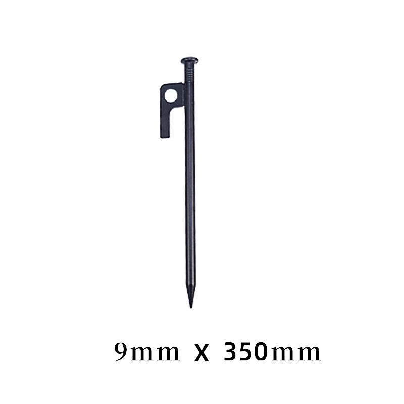 Extra Long Steel Tent Stakes, Heavy-Duty Camping Ground Pegs for Awning/Tent/Beach, Outdoor Camping Accessories Secure Ground Anchors