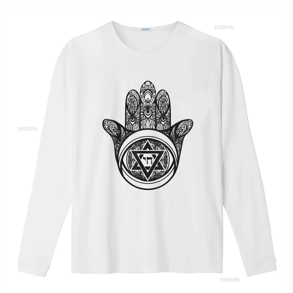 Womens Hamsa Defense against the evil eye T Shirt White 2X Large vintage Washed Soft homme Slightly Casual Breathable Stretched