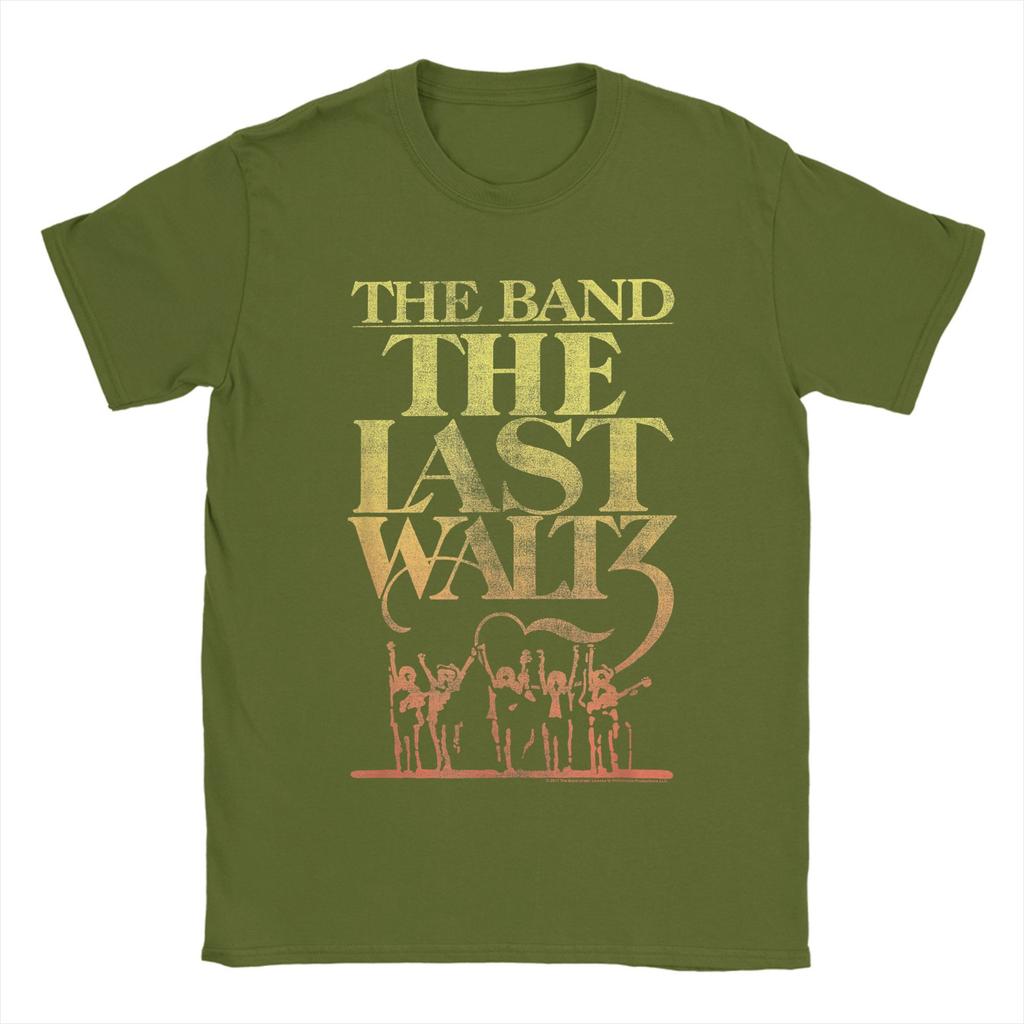 THE BAND THE LAST WALTZ Koszulka Męska Zabawna 100% Bawełna Koszulki Letnie Okrągły Dekolt Modne T-shirty Hurtownia Luźne Top