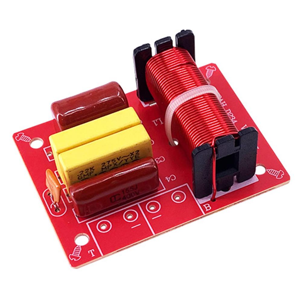 

Speaker Frequency Divider Stereo Crossover WEAH-234 80W 2 Way Speaker Frequency Divider Audio Treble Bass Filter