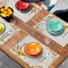 Heat Resistant Summer Beach Placemat Seashells Tableware Pad Linen Placemat  Table Decoration