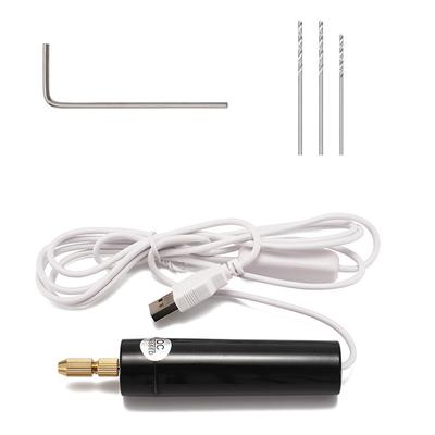 USB Grinding Machine Small Electric Drill Handmade Drilling Eyelet Punching Device Pen-shaped