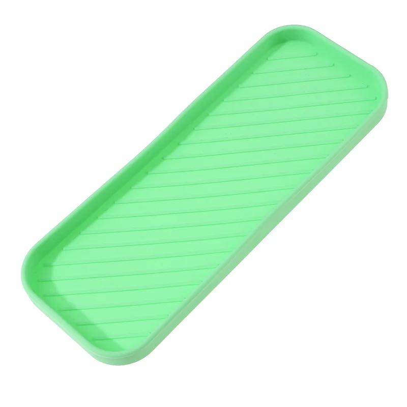 Silicone Soap Dish Storage Holder Soap Box Plate Tray Shower Soap Holder Draining Kitchen Sink Sponge Holder