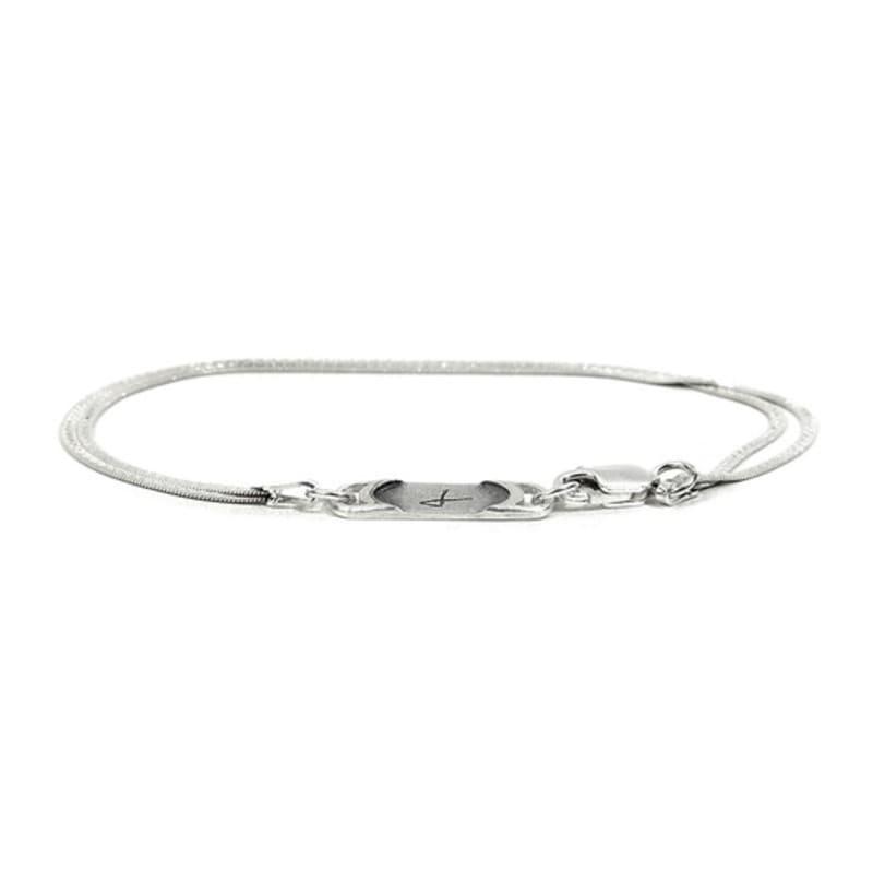 SEWNSWEN DOUBLE SNAKE CHAIN BRACELET