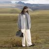 ELLE French Style Scarf Collar Casual Versatile Comfortable Long Sleeve Woolen Cardigan Coat Women coats L8WFM638