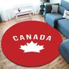 Canada Men's National Soccer Team Round Area Rug,Carpet Rug for Living Room Bedroom Sofa Playroom Decor,Non-slip Floor Mat