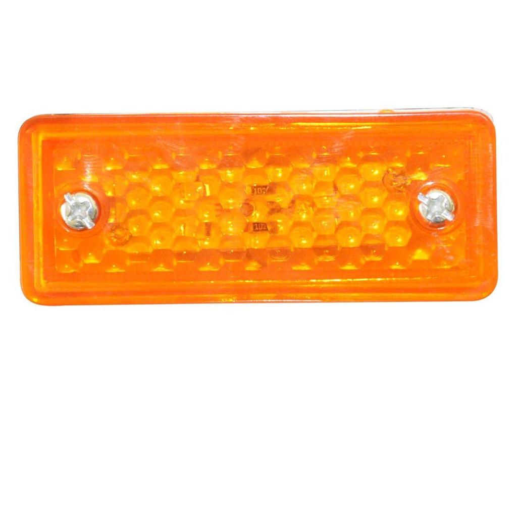LED Side Marker Lights Amber 12V | Truck Trailer Bus Indicator Marker Lamp (6 PCS)