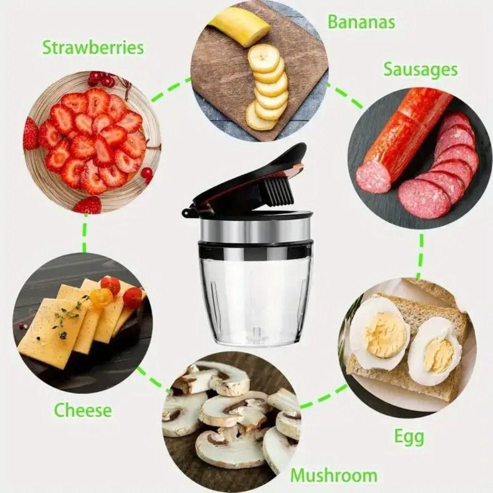 304 Stainless Steel Red Dates Slicer Clear Container Vegetable Chopper  Cooking Preparation