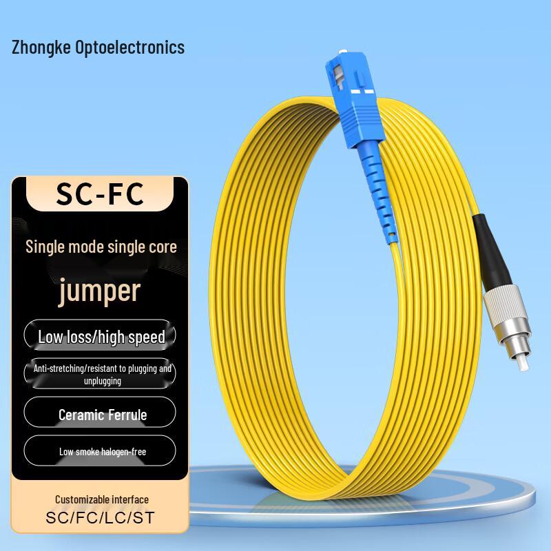 

Zhongke Optoelectronics Simplex Single-mode Fiber Patch Cable 1m
