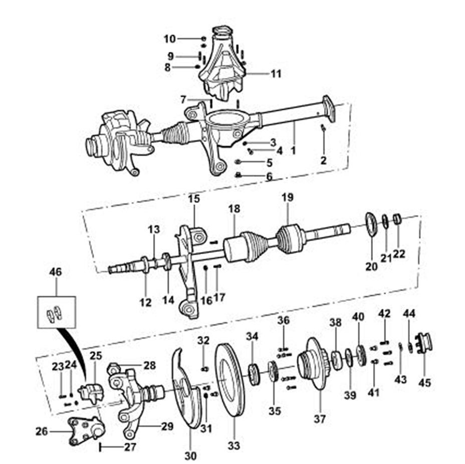 Jiangling Baodian Baowei Landwind Half-Shaft CV Joint Repair Kit (17*53*25), Part #8-97139038.