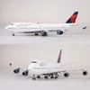Display Airplane Model Plane 747 Delta Airlines 1/150 Scale 47CM B747 Airplane Kit Resin Modern decoration home halloween